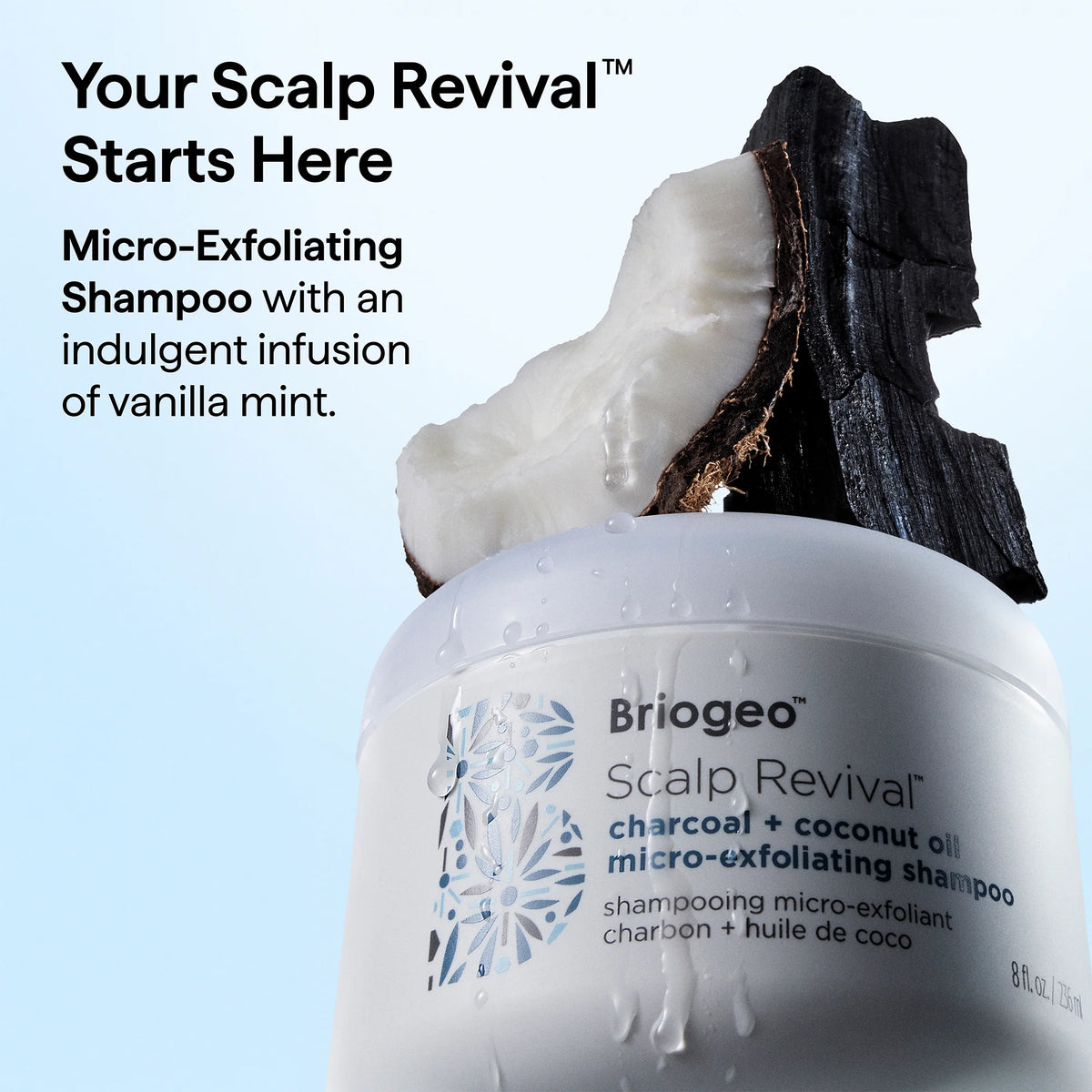 Scalp Revival™ Charcoal + Coconut Oil Micro-Exfoliating Shampoo | Scalp Scrub
